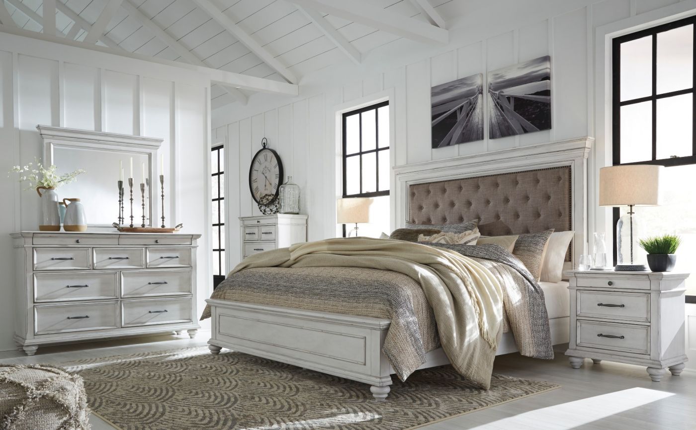 KANWYN UPHOLSTERED BEDROOM SET SIGNATURE DESIGN BY ASHLEY PRODUCT ...