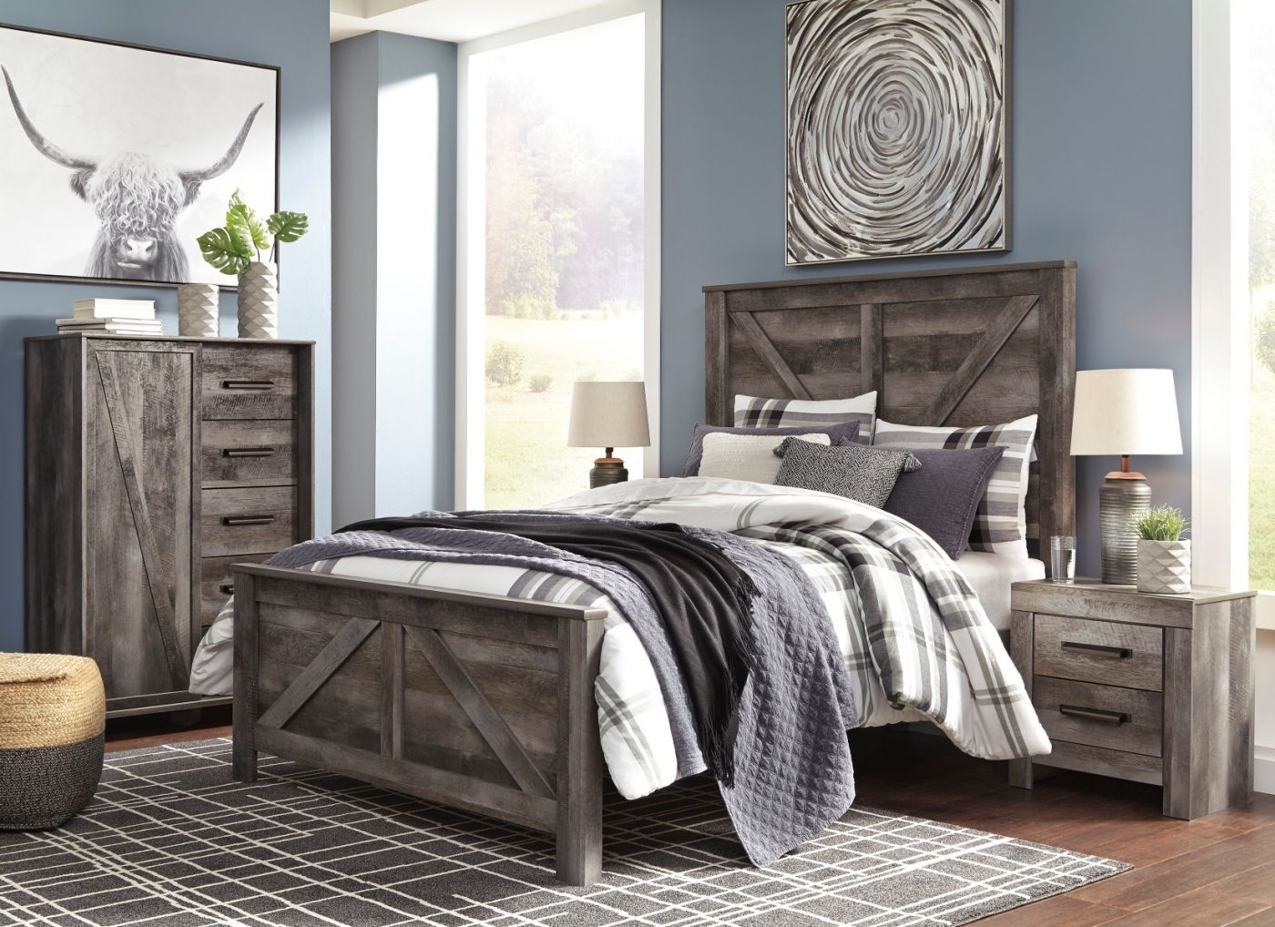 WYNNLOW CROSSBUCK BEDROOM SET SIGNATURE DESIGN BY ASHLEY PRODUCT ...