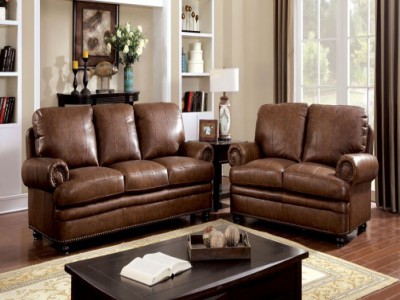 Rheinhardt Dark Brown Leather Sofa And, Leather Sofa Houston Texas