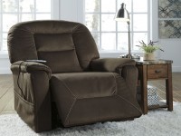 SAMIR COFFEE POWER LIFT RECLINER WITH HEAT AND MASSAGE SIGNATURE DESIGN BY ASHLEY