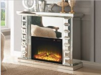 DOMINIC MIRRORED ELECTRIC FIREPLACE