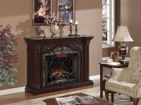 LARGE GENUINE MARBLE FIREPLACE WITH REMOTE CONTROL