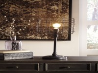 1 JAVAN BLACK METAL TABLE LAMP SIGNATURE DESIGN BY ASHLEY