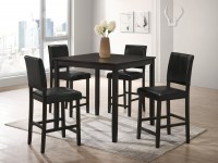 WINNER BLACK PUB TABLE WITH 4 CHAIRS