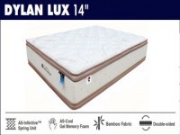 DYLAN LUX 14 INCH HYBRID MATTRESS WITH BAMBOO ORGANIC FABRIC